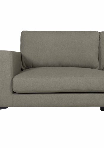 VENTURE DESIGN Bolero 3-Sitzer-Sofa - grünes Polyester und schwarzes Metall