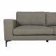VENTURE DESIGN Bolero 3-Sitzer-Sofa - grünes Polyester und schwarzes Metall