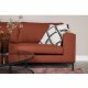 VENTURE DESIGN Bolero 3-seters sofa - rust polyester og sort metall