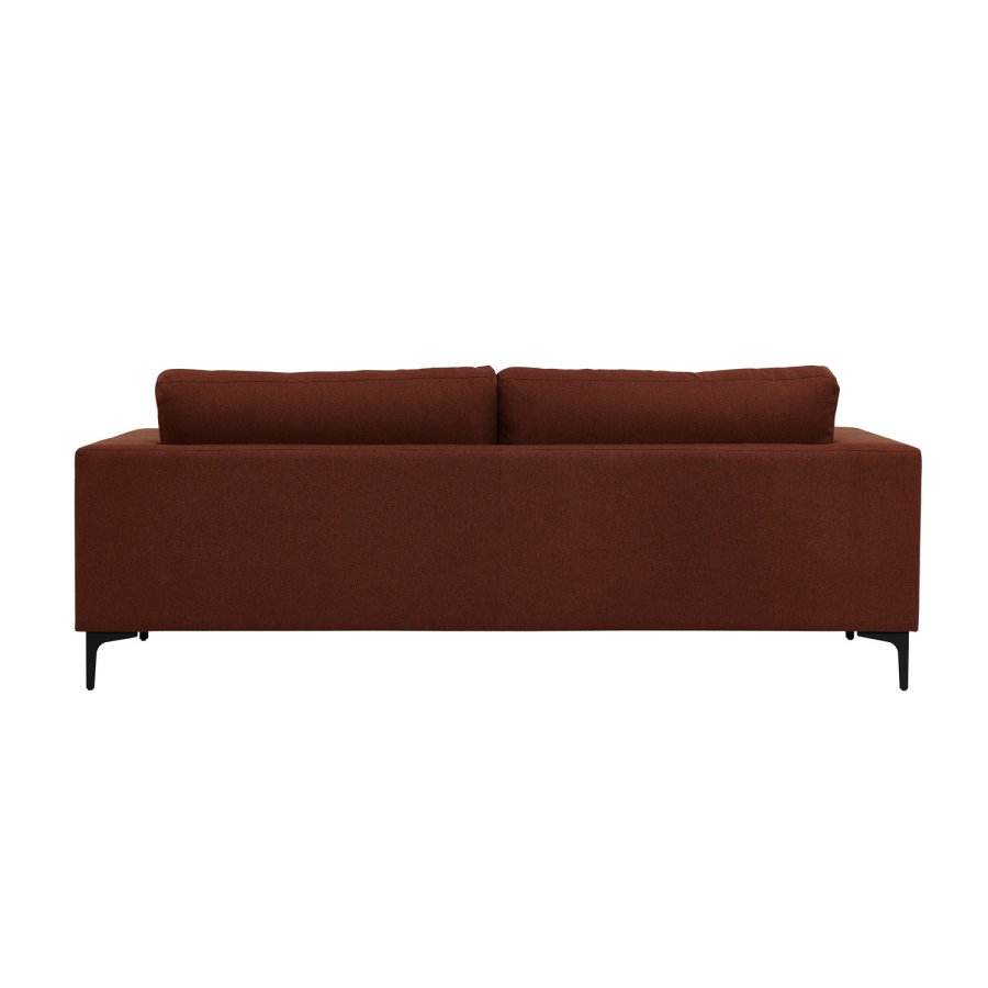 VENTURE DESIGN Bolero 3-seters sofa - rust polyester og sort metall