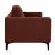 VENTURE DESIGN Bolero 3-seters sofa - rust polyester og sort metall