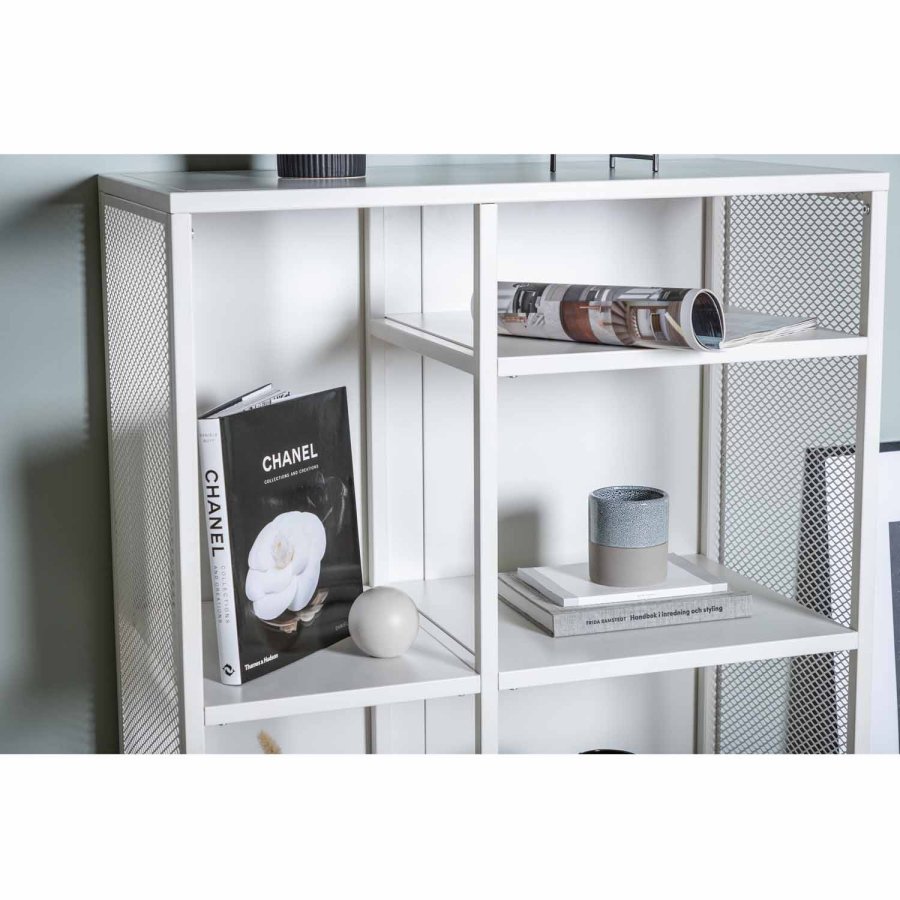 VENTURE DESIGN bokhylle - hvit stl (H:110cm x80cm x 40cm)