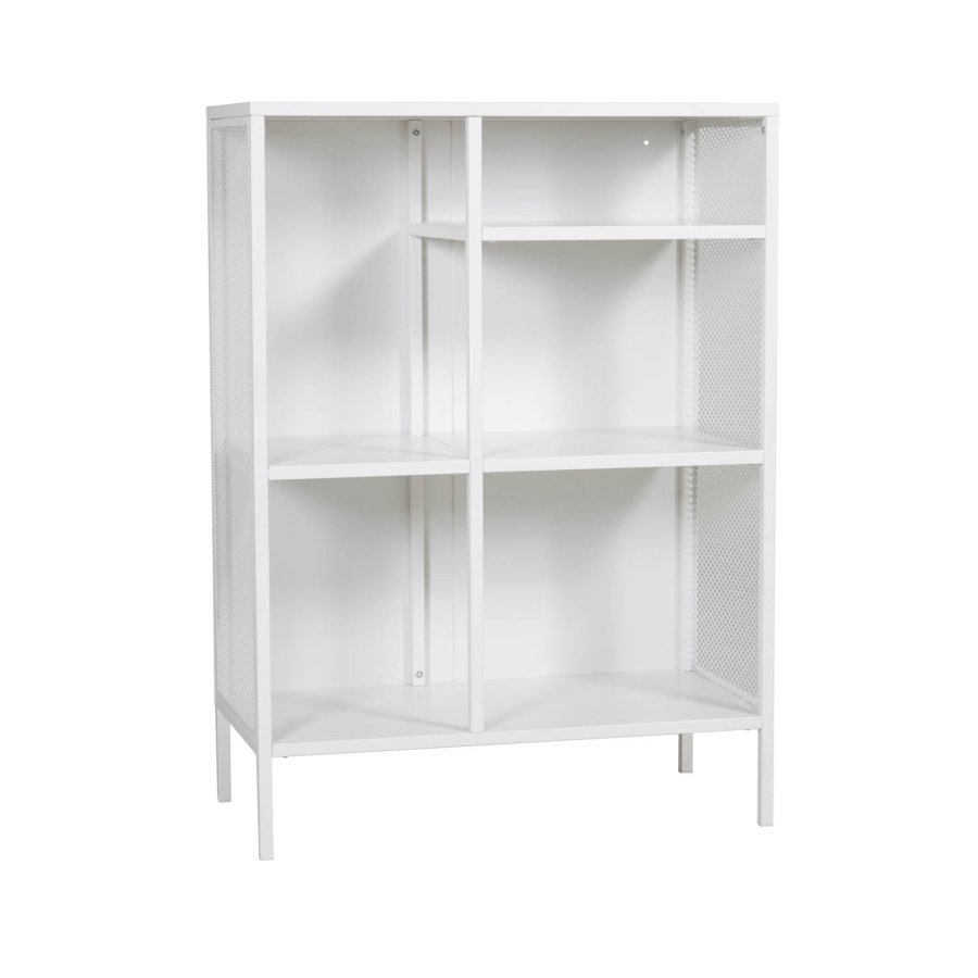 VENTURE DESIGN bokhylle - hvit stl (H:110cm x80cm x 40cm)