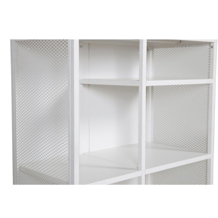 VENTURE DESIGN bokhylle - hvit stl (H:110cm x80cm x 40cm)