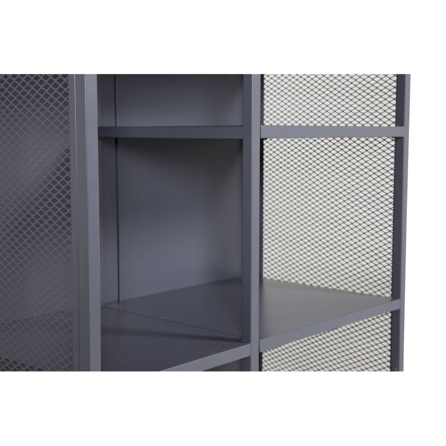 VENTURE DESIGN bokhylle - grtt stl (H:110cm x80cm x 40cm)