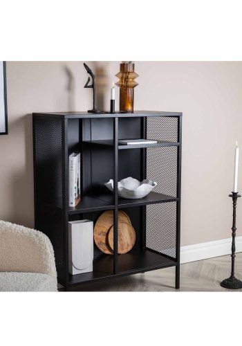 VENTURE DESIGN bokhylla - svart stl