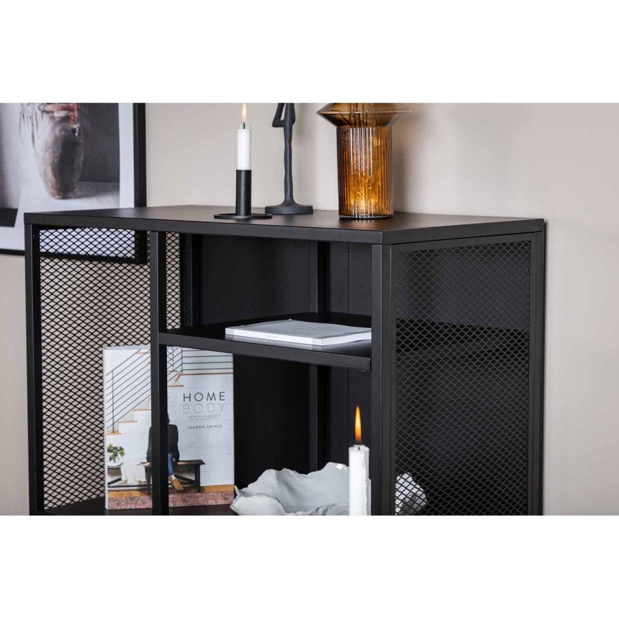 VENTURE DESIGN bokhylla - svart stl