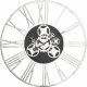 KARE DESIGN Gear Wanduhr - silbernes Aluminium, rund (120)