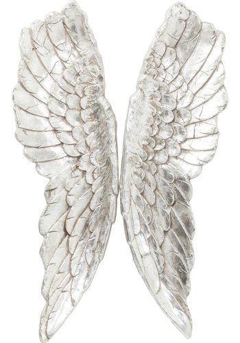 KARE DESIGN Angel Wings Wanddekoration - Silber Polyresin (106x61)