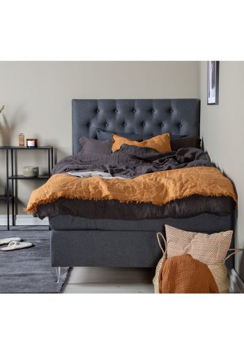 VENTURE DESIGN Furuvik-Kopfteil – dunkelgraues Polyester (B:120)