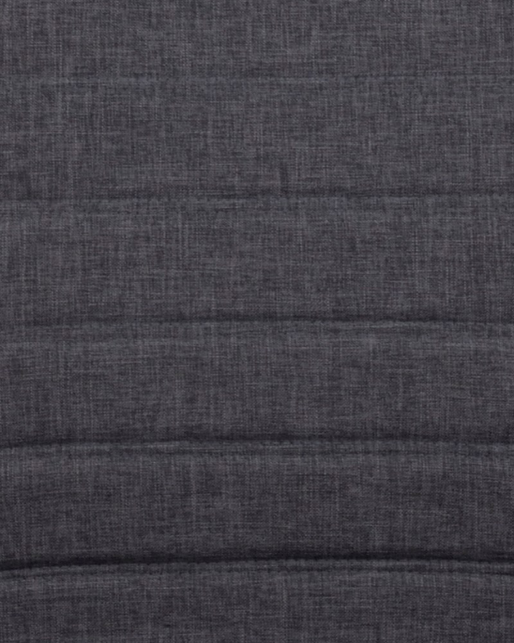 ROWICO Gracy spisestol - mrkegrtt stoff/lakkert eik