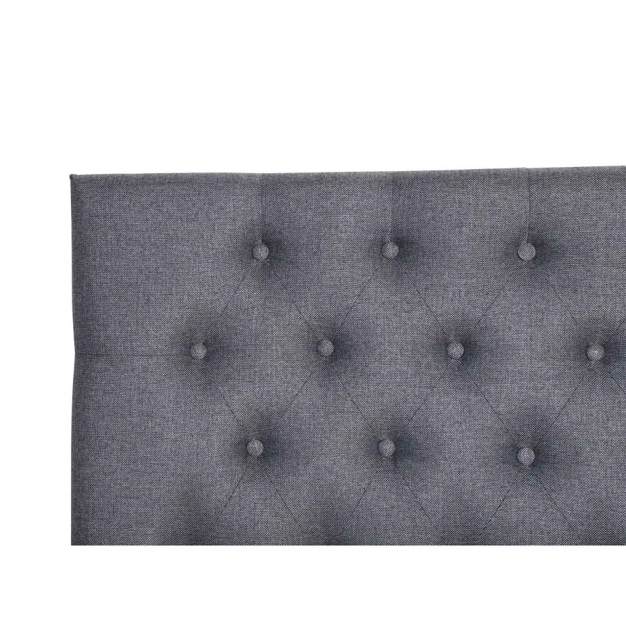 VENTURE DESIGN Furuvik-Kopfteil – dunkelgraues Polyester (B:120)