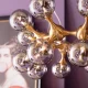 KARE DESIGN Atomic Balls loftlampe - slv glas og messing stl