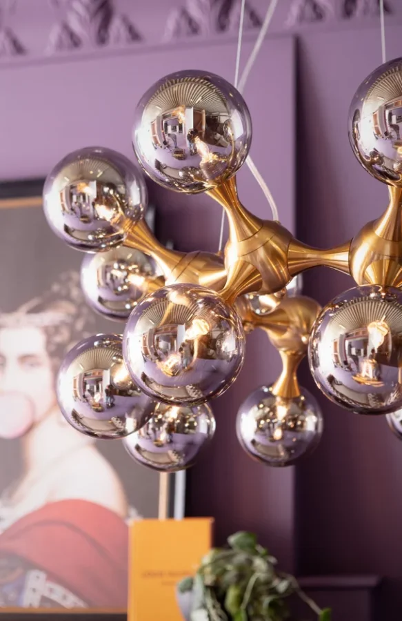 KARE DESIGN Atomic Balls loftlampe - slv glas og messing stl