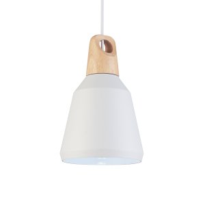 VENTURE DESIGN Nao loftlampe - natur tr og hvid aluminium