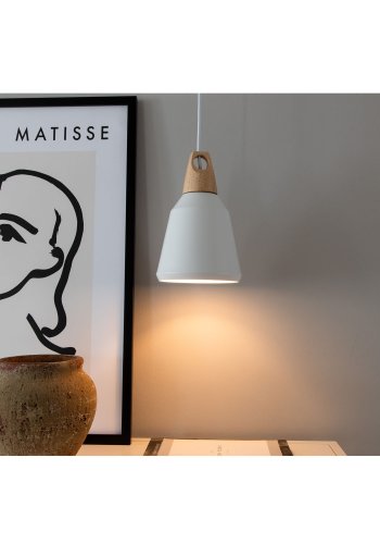 VENTURE DESIGN Nao taklampe - naturlig tre og hvit aluminium