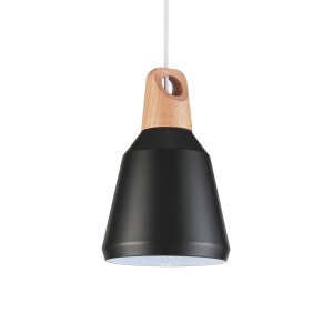 VENTURE DESIGN Nao loftlampe - natur tr og sort aluminium