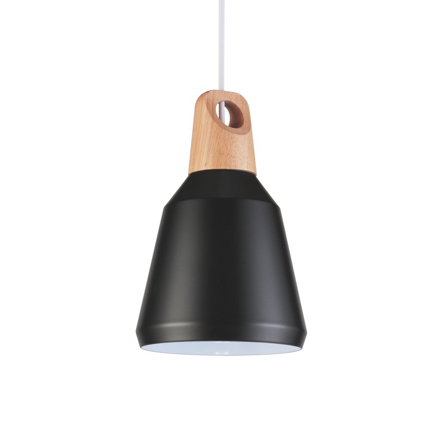 VENTURE DESIGN Nao loftlampe - natur tr og sort aluminium