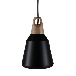VENTURE DESIGN Nao loftlampe - natur tr og sort aluminium