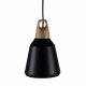VENTURE DESIGN Nao loftlampe - natur tr og sort aluminium