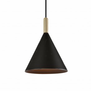 VENTURE DESIGN Enif loftlampe - natur tr og sort jern