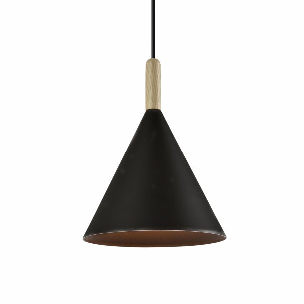 VENTURE DESIGN Enif loftlampe - natur tr og sort jern