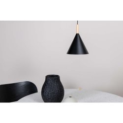 VENTURE DESIGN Enif loftlampe - natur tr og sort jern