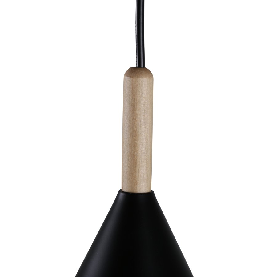 VENTURE DESIGN Enif loftlampe - natur tr og sort jern