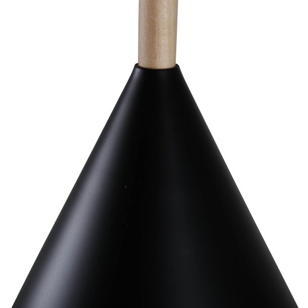 VENTURE DESIGN Enif loftlampe - natur tr og sort jern