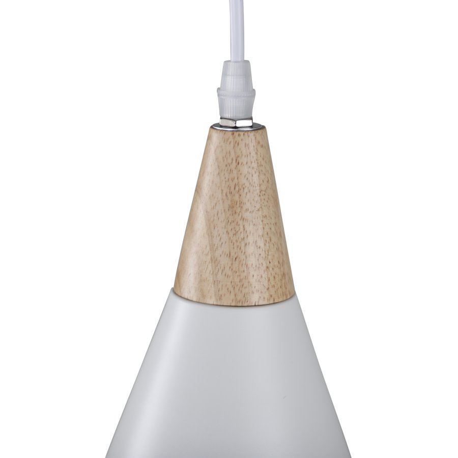 VENTURE DESIGN Gruid Deckenleuchte - Naturholz und weißes Eisen