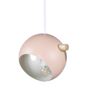 VENTURE DESIGN Tubbie loftlampe - natur tr og lyserd jern
