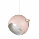 VENTURE DESIGN Tubbie taklampe - naturlig tre og rosa jern