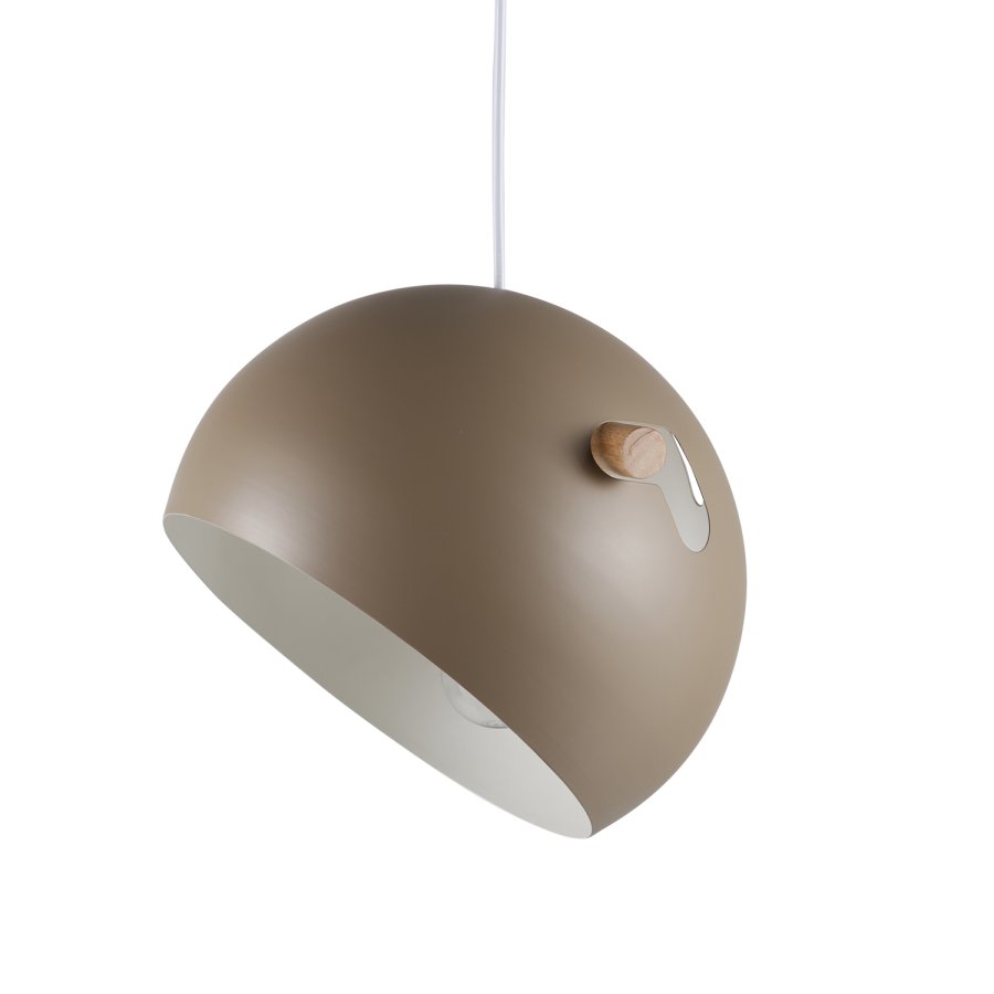 VENTURE DESIGN Tubbie taklampe - naturlig tre og beige jern