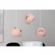 VENTURE DESIGN Tubbie taklampe - naturlig tre og rosa jern
