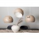 VENTURE DESIGN Tubbie loftlampe - natur tr� og beige jern