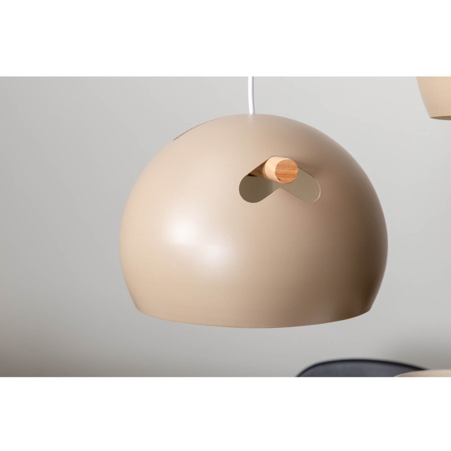 VENTURE DESIGN Tubbie loftlampe - natur tr� og beige jern
