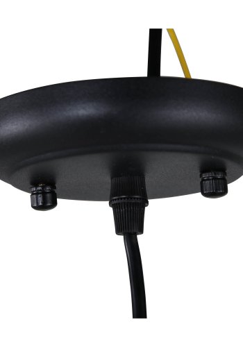 VENTURE DESIGN Hage Deckenleuchte - schwarzes Eisen