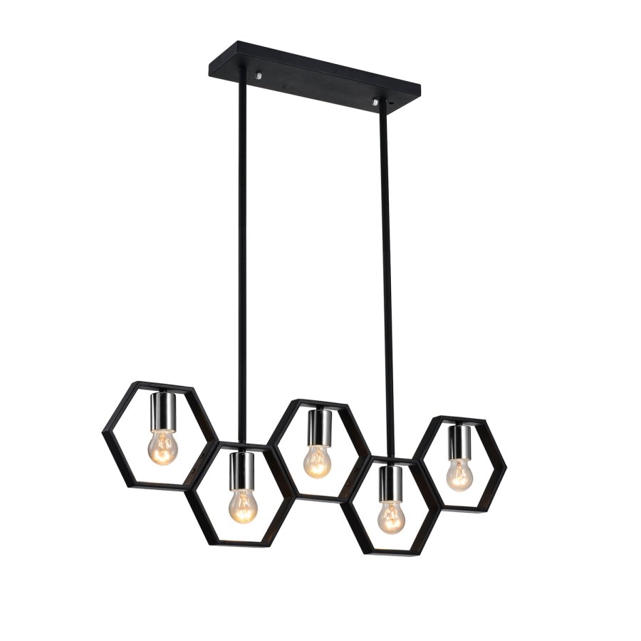 VENTURE DESIGN Queen B taklampe - svart jern