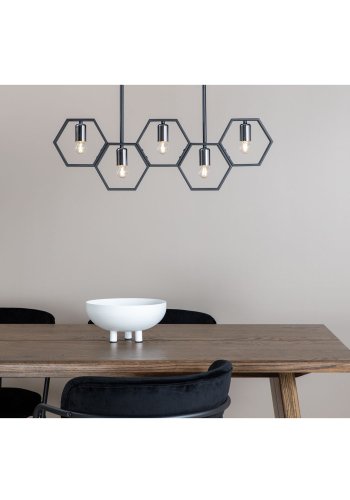 VENTURE DESIGN Queen B taklampe - svart jern