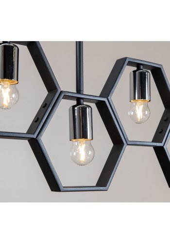 VENTURE DESIGN Queen B taklampe - svart jern