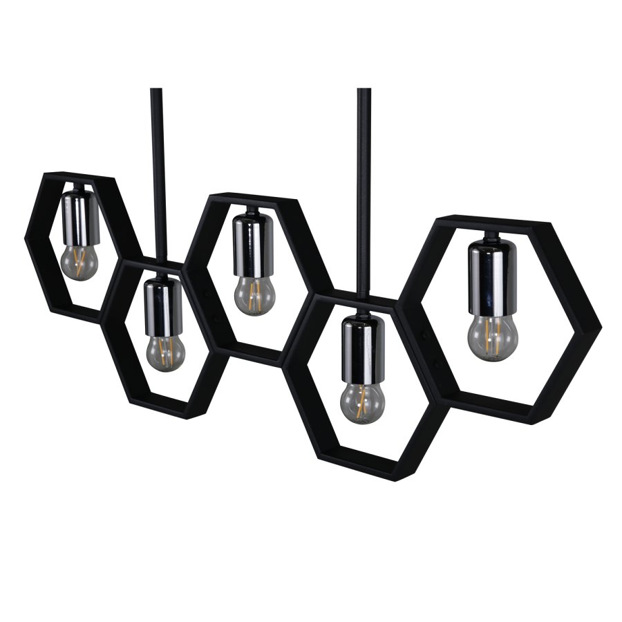 VENTURE DESIGN Queen B taklampe - svart jern