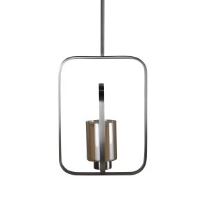 VENTURE DESIGN Aludra loftlampe - glas og slv jern