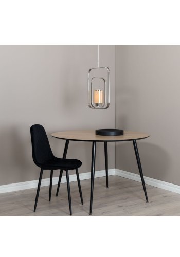 VENTURE DESIGN Aludra Deckenleuchte - Glas und silbernes Eisen