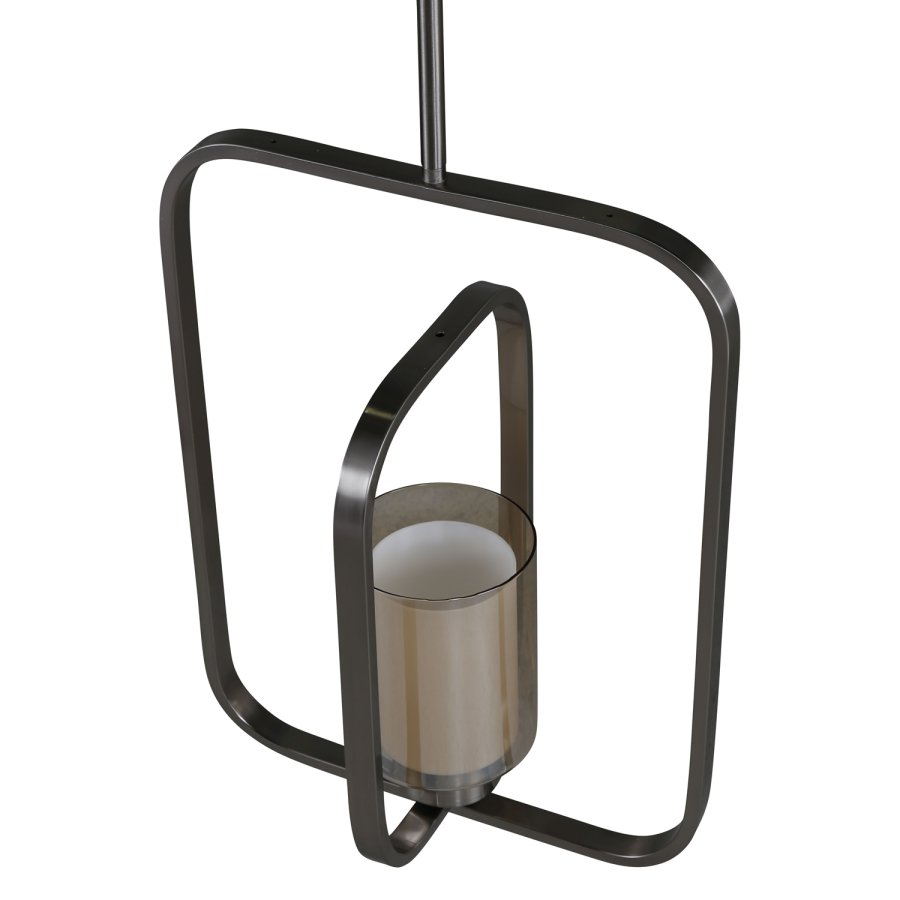 VENTURE DESIGN Aludra Deckenleuchte - Glas und silbernes Eisen