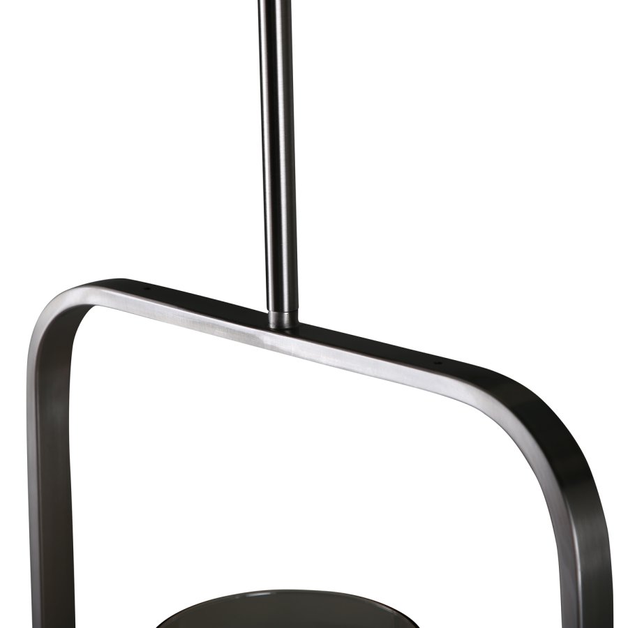 VENTURE DESIGN Aludra Deckenleuchte - Glas und silbernes Eisen