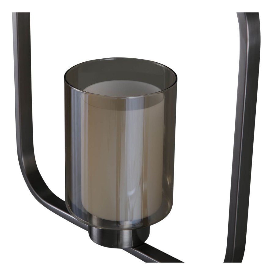 VENTURE DESIGN Aludra Deckenleuchte - Glas und silbernes Eisen