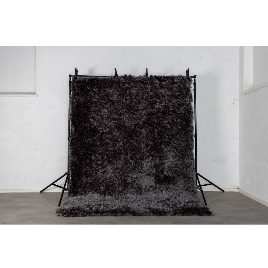 VENTURE DESIGN Natta gulvtppe - mrkegr polyester (230x160)