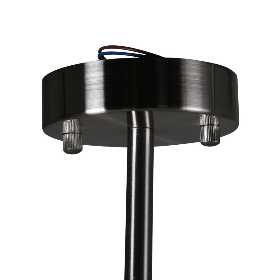 VENTURE DESIGN Aludra taklampe - glass og slvjern