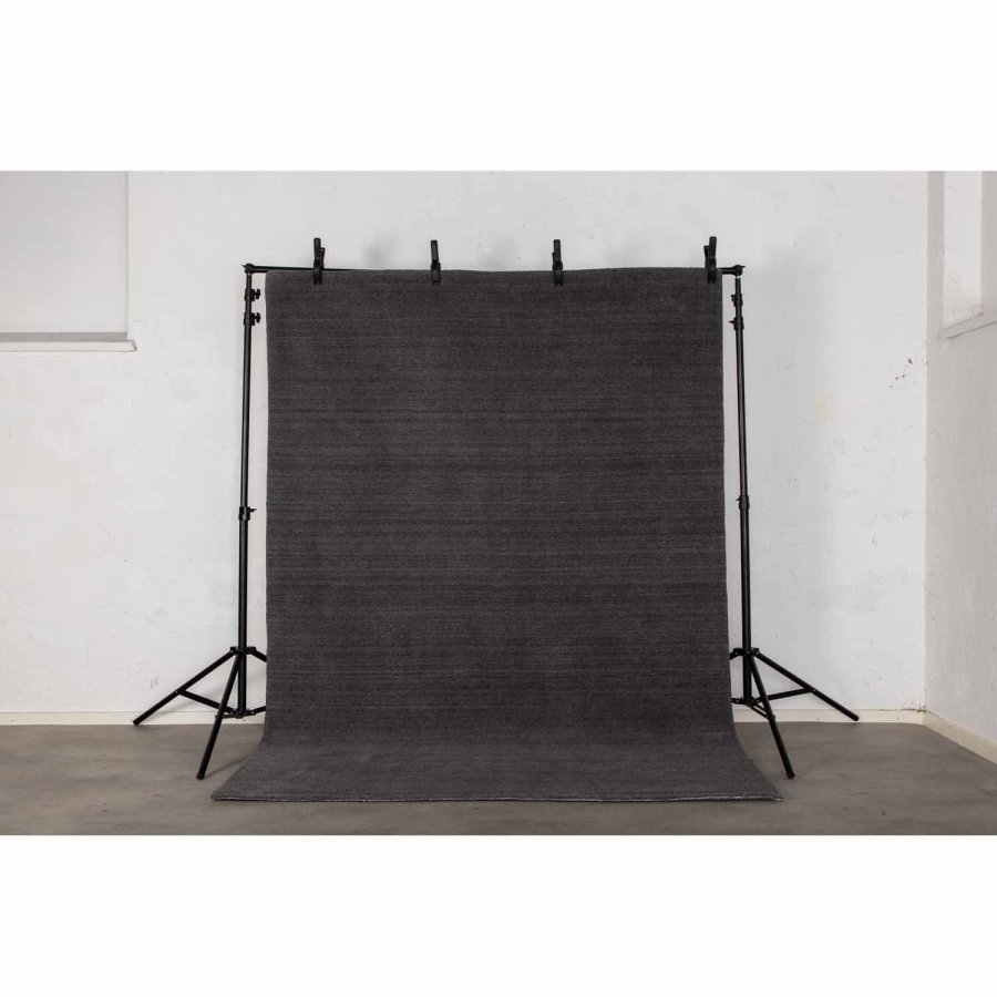 VENTURE DESIGN Ulla teppe - mrkegr ull og polyester (170x240)