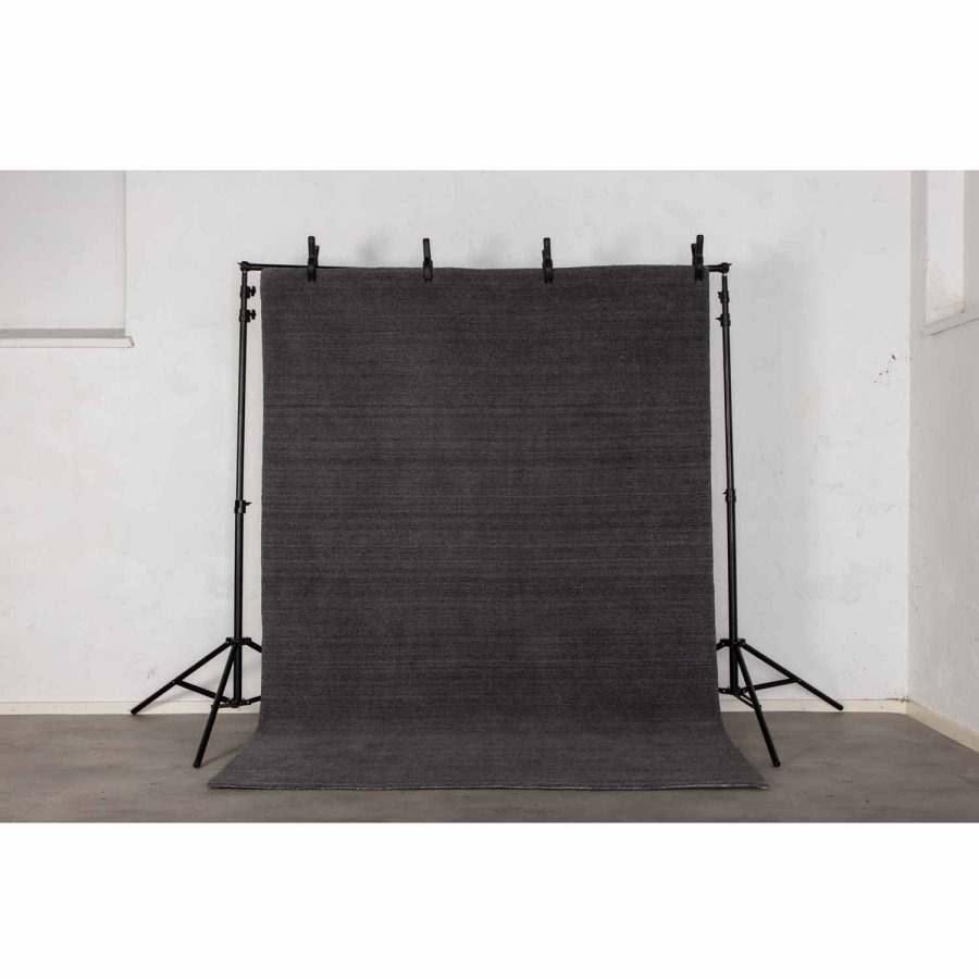 VENTURE DESIGN Ulla teppe - mrkegr ull og polyester (200x300)